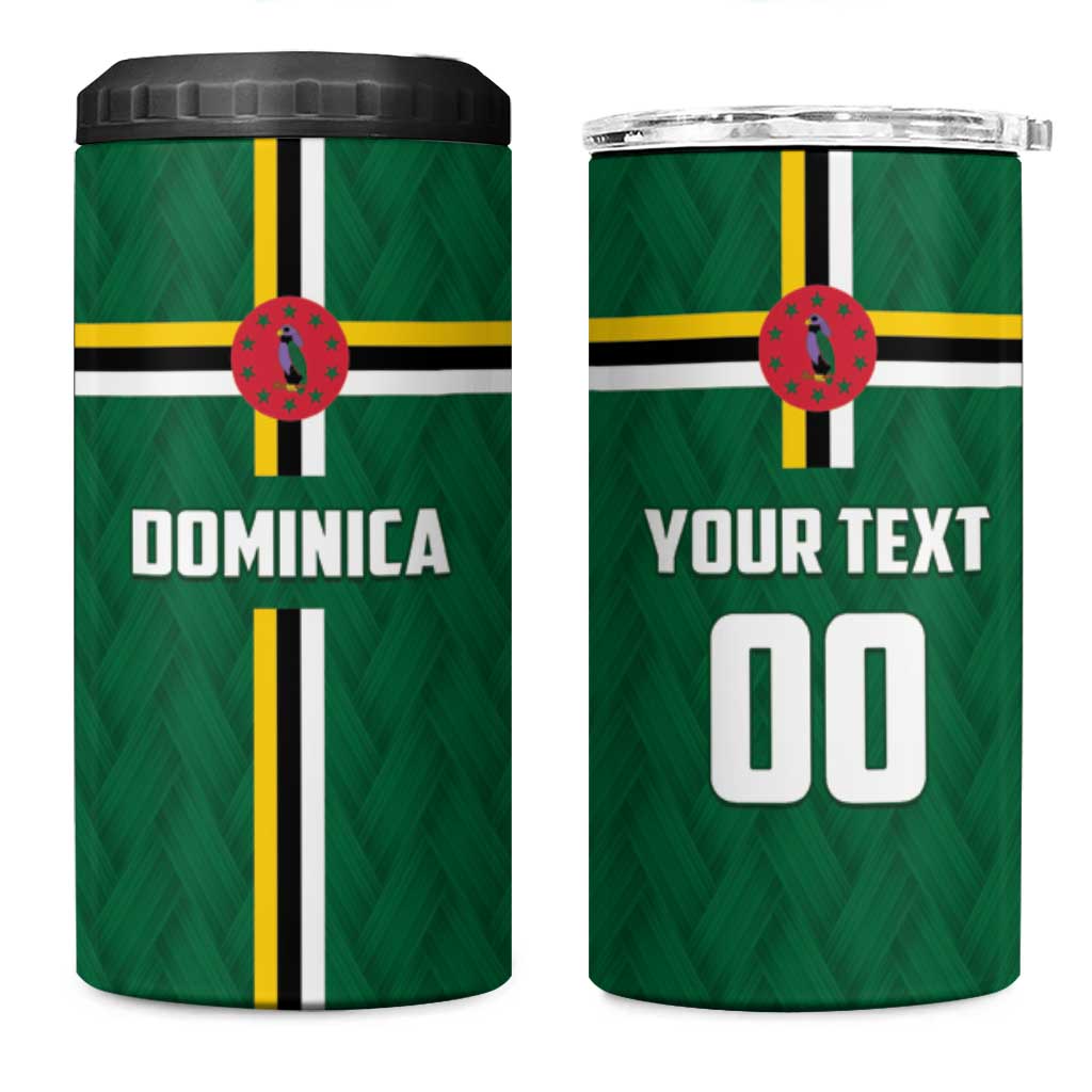Custom Football Dominica 4 in 1 Can Cooler Tumbler Los Pericos Go Champions - Wonder Print Shop