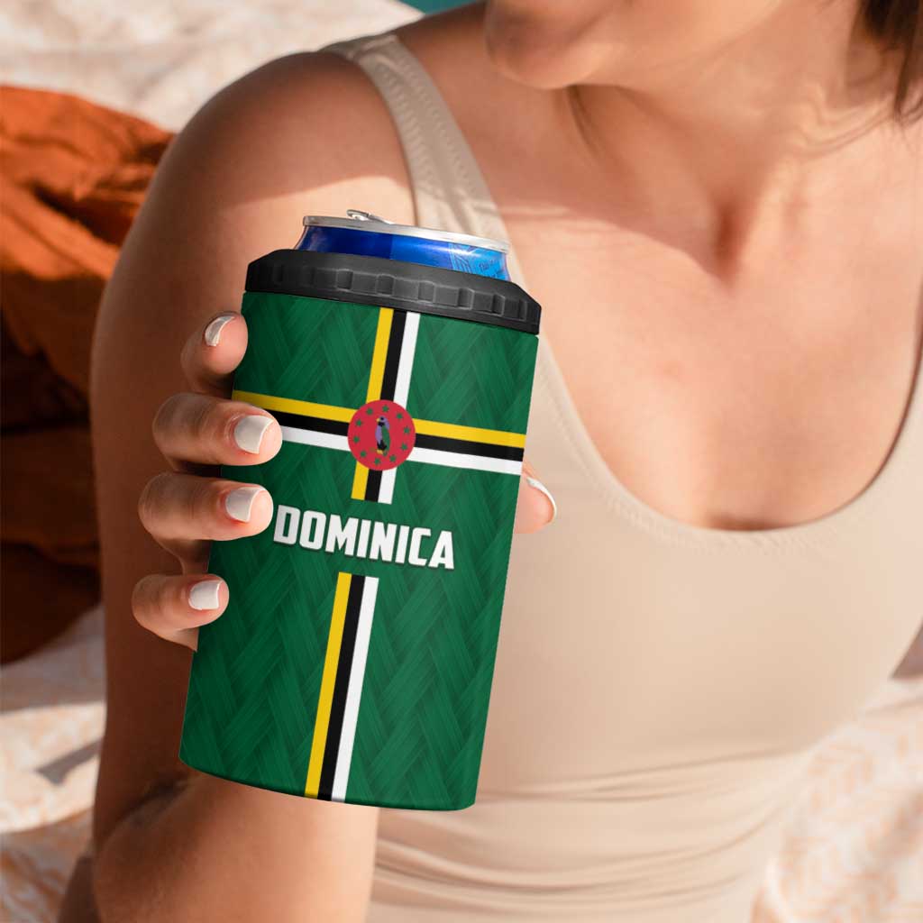 Custom Football Dominica 4 in 1 Can Cooler Tumbler Los Pericos Go Champions - Wonder Print Shop