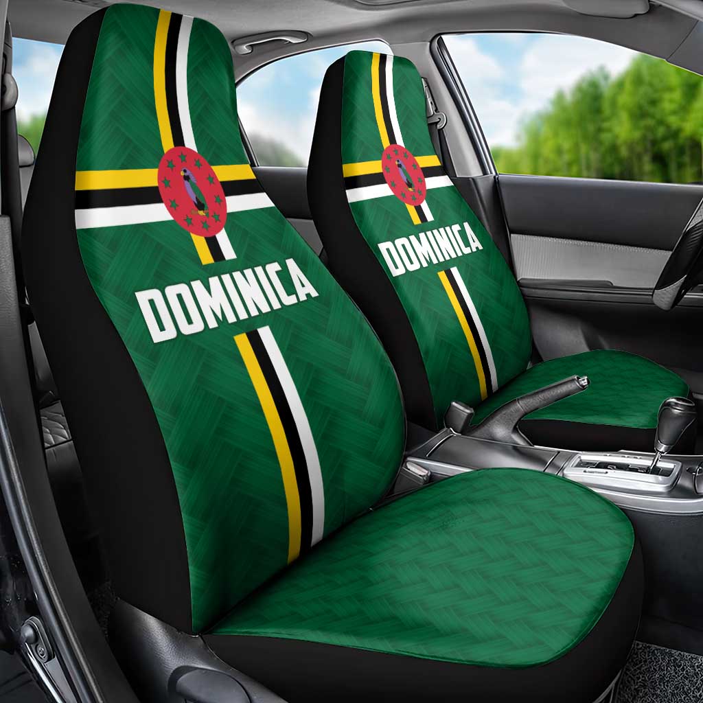Football Dominica Car Seat Cover Los Pericos Go Champions - Wonder Print Shop