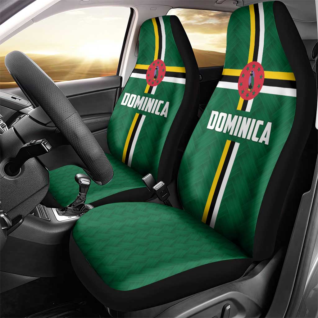 Football Dominica Car Seat Cover Los Pericos Go Champions - Wonder Print Shop