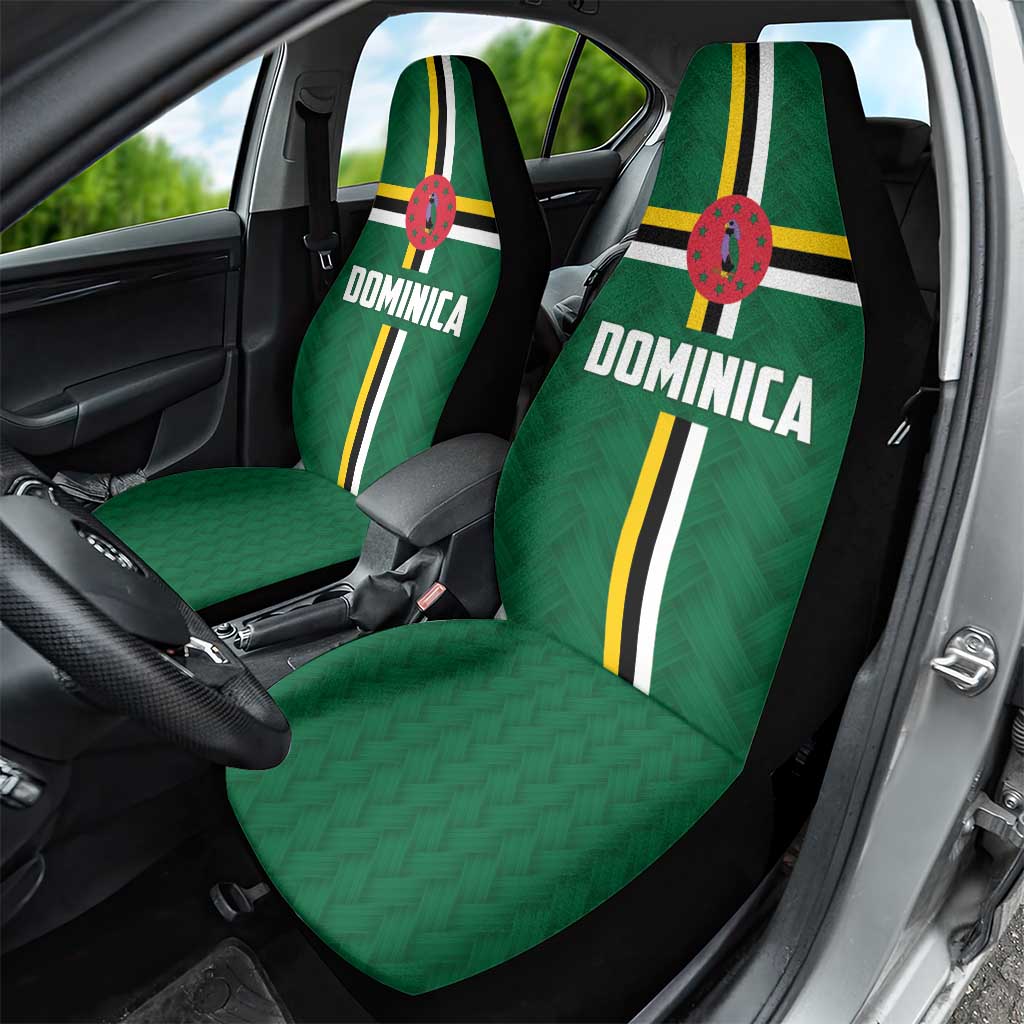Football Dominica Car Seat Cover Los Pericos Go Champions - Wonder Print Shop