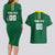 Custom Football Dominica Couples Matching Long Sleeve Bodycon Dress and Hawaiian Shirt Los Pericos Go Champions - Wonder Print Shop