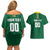 Custom Football Dominica Couples Matching Off Shoulder Short Dress and Hawaiian Shirt Los Pericos Go Champions - Wonder Print Shop