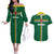 Custom Football Dominica Couples Matching Off The Shoulder Long Sleeve Dress and Hawaiian Shirt Los Pericos Go Champions - Wonder Print Shop