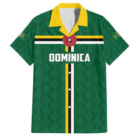 Custom Football Dominica Family Matching Long Sleeve Bodycon Dress and Hawaiian Shirt Los Pericos Go Champions - Wonder Print Shop