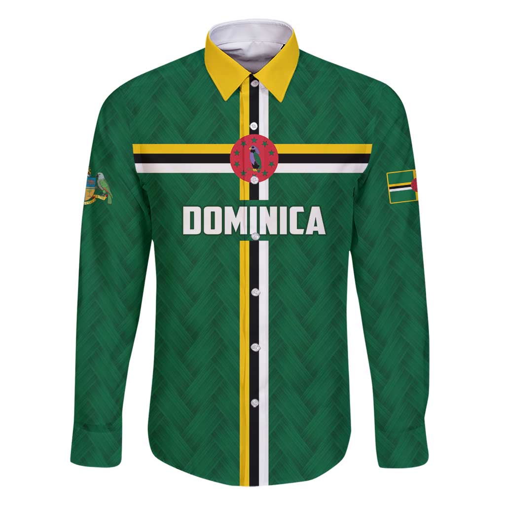 Custom Football Dominica Family Matching Long Sleeve Bodycon Dress and Hawaiian Shirt Los Pericos Go Champions - Wonder Print Shop