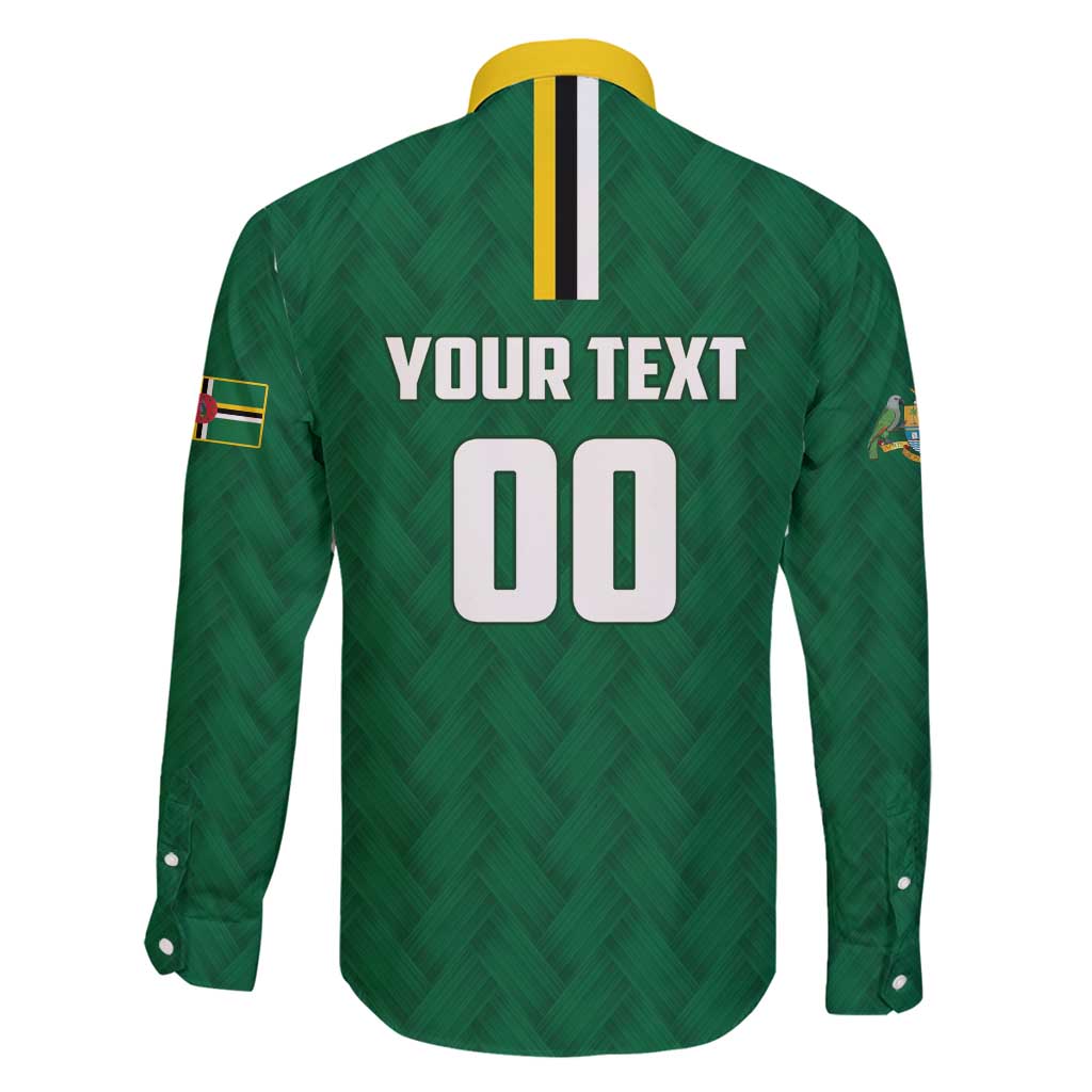 Custom Football Dominica Family Matching Long Sleeve Bodycon Dress and Hawaiian Shirt Los Pericos Go Champions - Wonder Print Shop