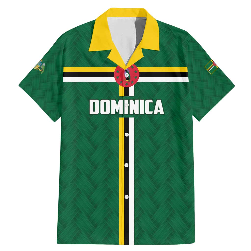 Custom Football Dominica Family Matching Mermaid Dress and Hawaiian Shirt Los Pericos Go Champions - Wonder Print Shop
