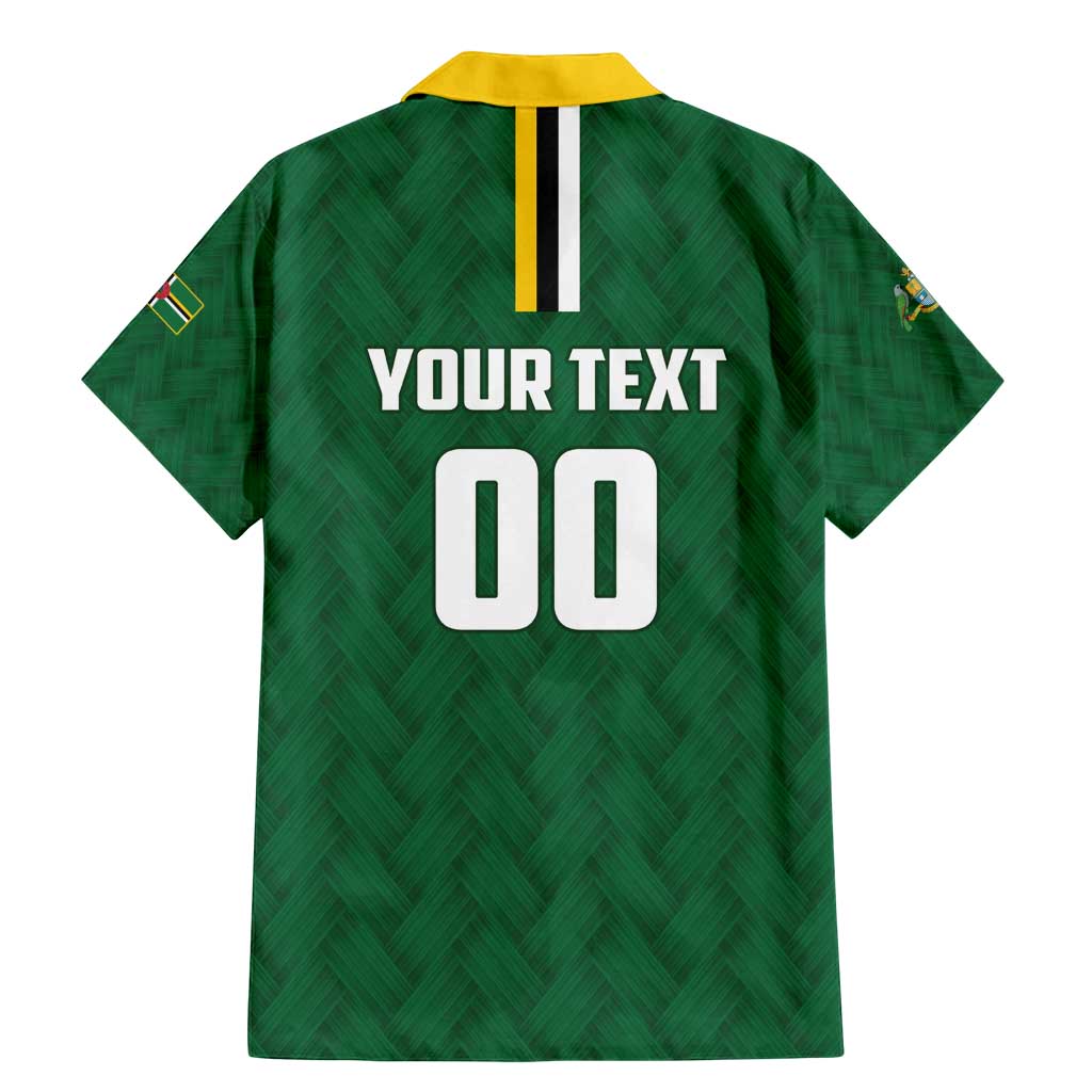 Custom Football Dominica Family Matching Mermaid Dress and Hawaiian Shirt Los Pericos Go Champions - Wonder Print Shop