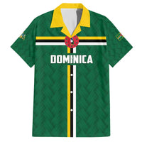 Custom Football Dominica Family Matching Off The Shoulder Long Sleeve Dress and Hawaiian Shirt Los Pericos Go Champions - Wonder Print Shop