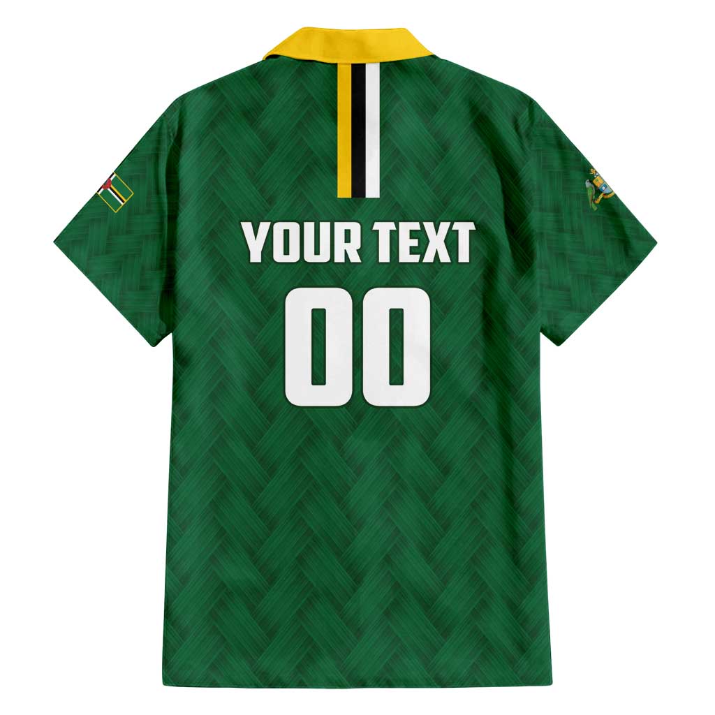 Custom Football Dominica Family Matching Off Shoulder Maxi Dress and Hawaiian Shirt Los Pericos Go Champions - Wonder Print Shop