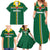 Custom Football Dominica Family Matching Summer Maxi Dress and Hawaiian Shirt Los Pericos Go Champions - Wonder Print Shop
