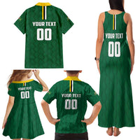 Custom Football Dominica Family Matching Tank Maxi Dress and Hawaiian Shirt Los Pericos Go Champions - Wonder Print Shop