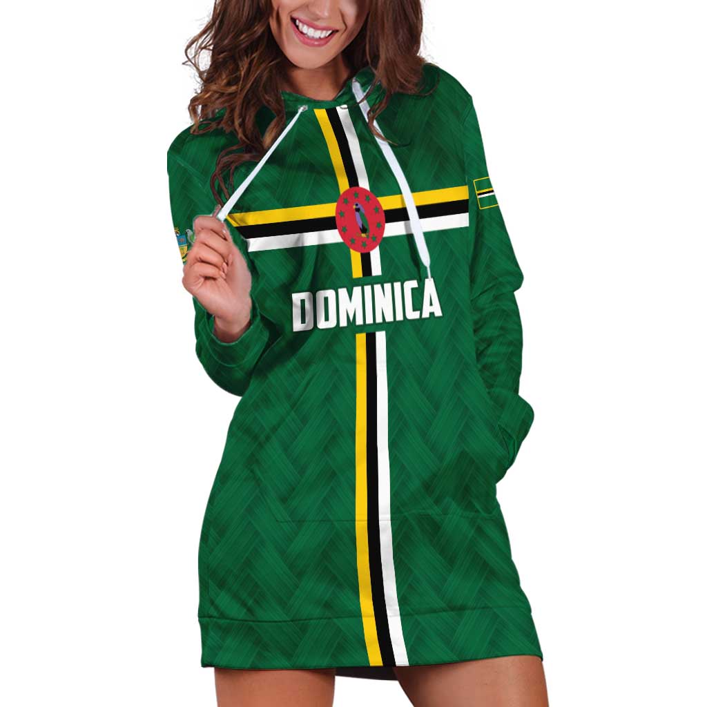 Custom Football Dominica Hoodie Dress Los Pericos Go Champions - Wonder Print Shop