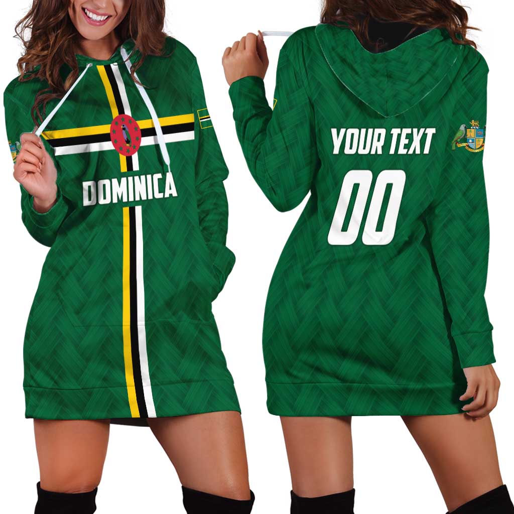 Custom Football Dominica Hoodie Dress Los Pericos Go Champions - Wonder Print Shop