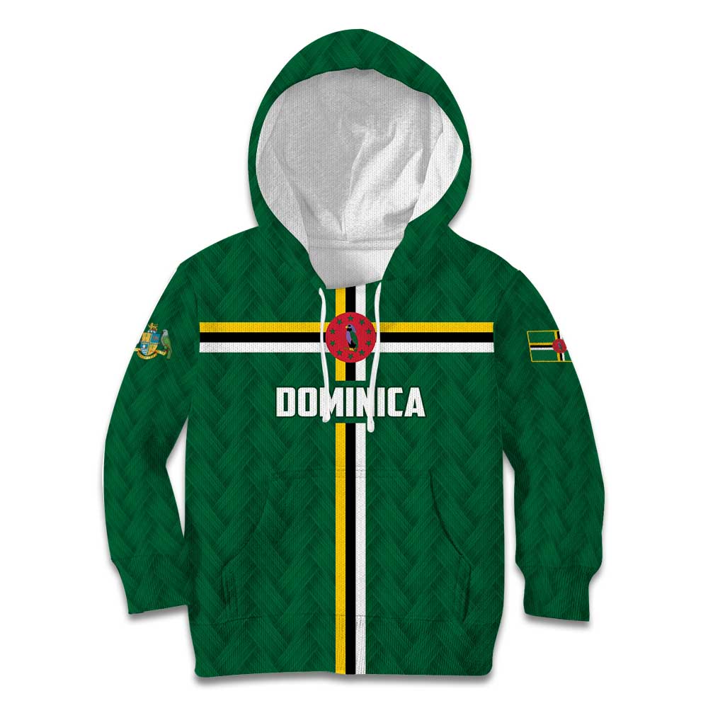 Custom Football Dominica Kid Hoodie Los Pericos Go Champions - Wonder Print Shop