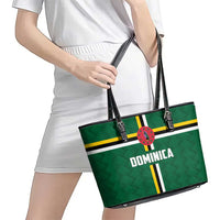 Football Dominica Leather Tote Bag Los Pericos Go Champions - Wonder Print Shop