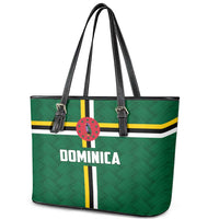 Football Dominica Leather Tote Bag Los Pericos Go Champions - Wonder Print Shop