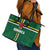 Football Dominica Leather Tote Bag Los Pericos Go Champions - Wonder Print Shop