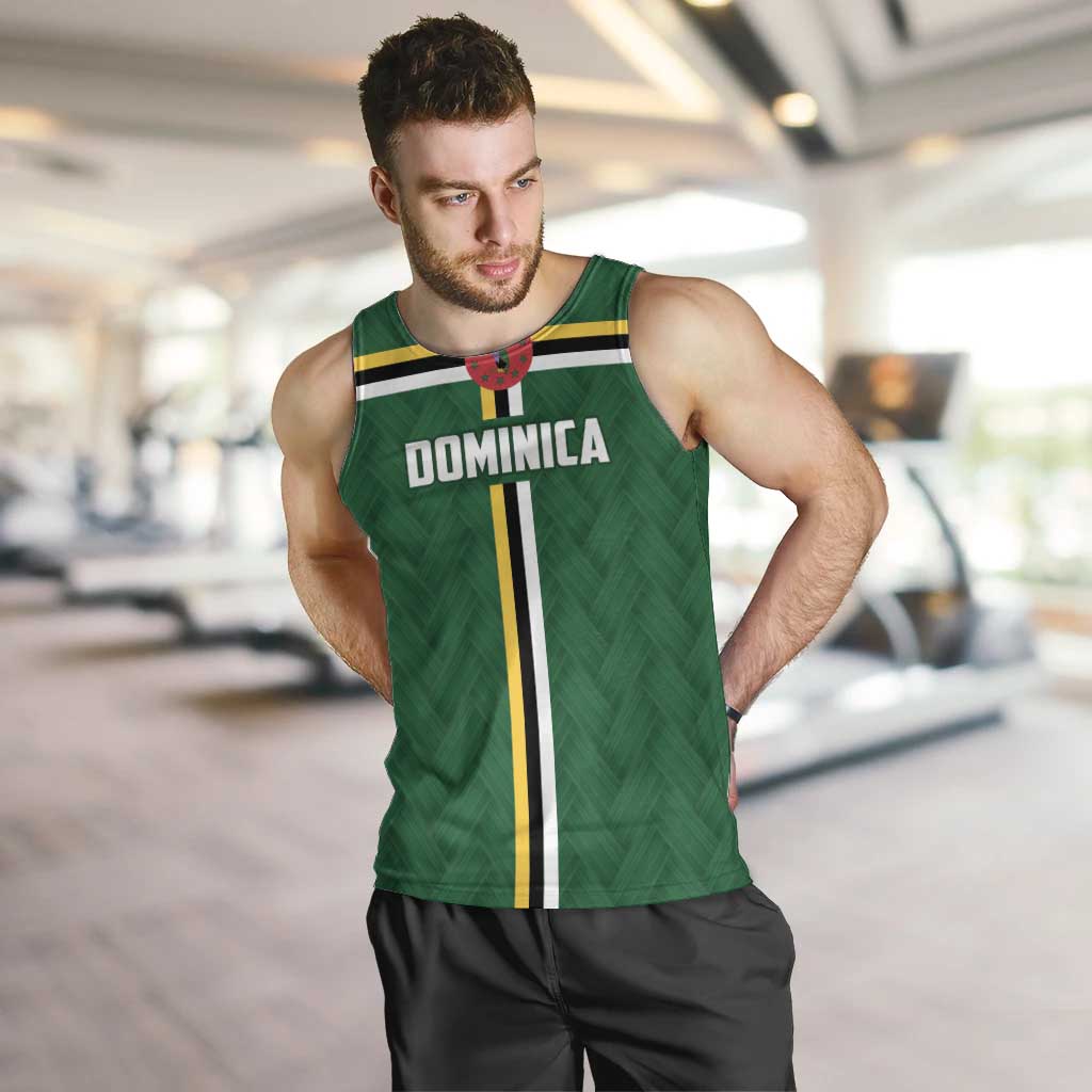 Custom Football Dominica Men Tank Top Los Pericos Go Champions - Wonder Print Shop