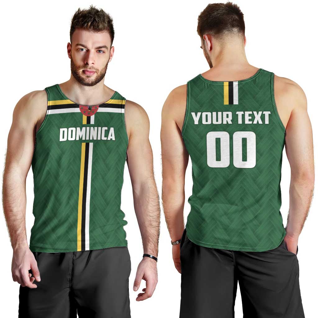 Custom Football Dominica Men Tank Top Los Pericos Go Champions - Wonder Print Shop