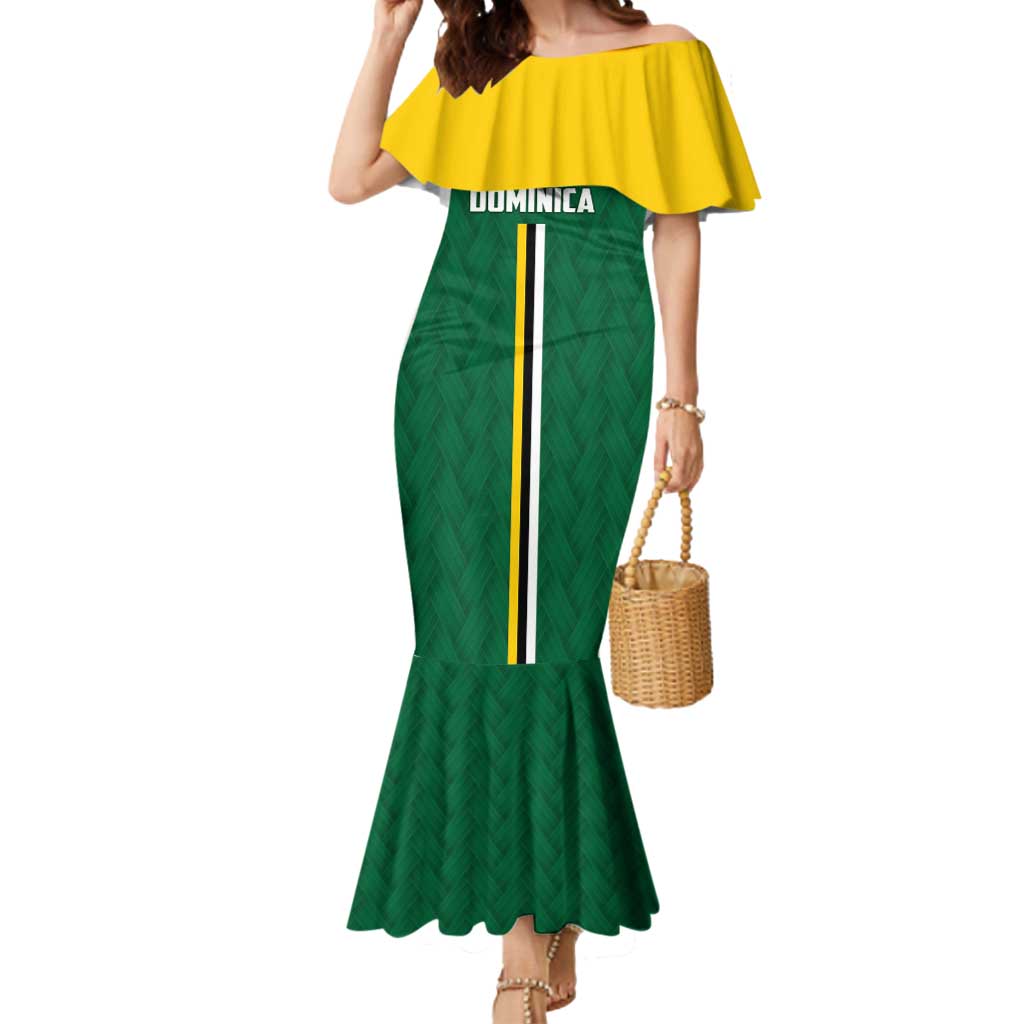 Custom Football Dominica Mermaid Dress Los Pericos Go Champions - Wonder Print Shop