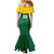 Custom Football Dominica Mermaid Dress Los Pericos Go Champions - Wonder Print Shop