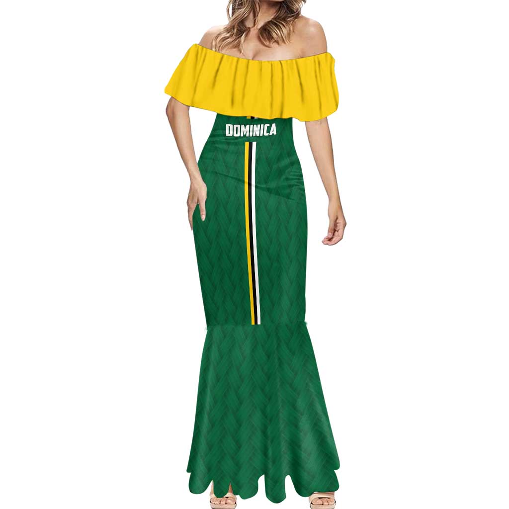 Custom Football Dominica Mermaid Dress Los Pericos Go Champions - Wonder Print Shop