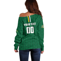Custom Football Dominica Off Shoulder Sweater Los Pericos Go Champions - Wonder Print Shop