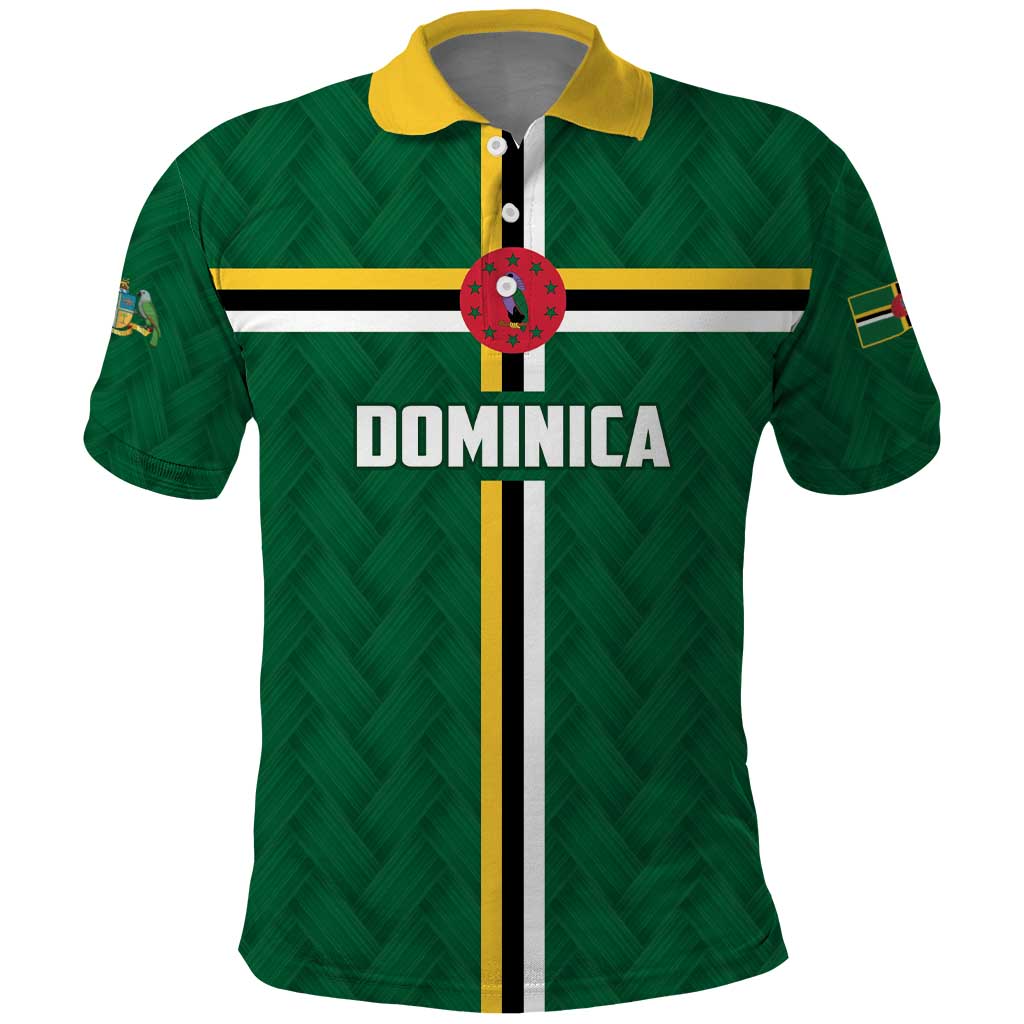 Custom Football Dominica Polo Shirt Los Pericos Go Champions - Wonder Print Shop