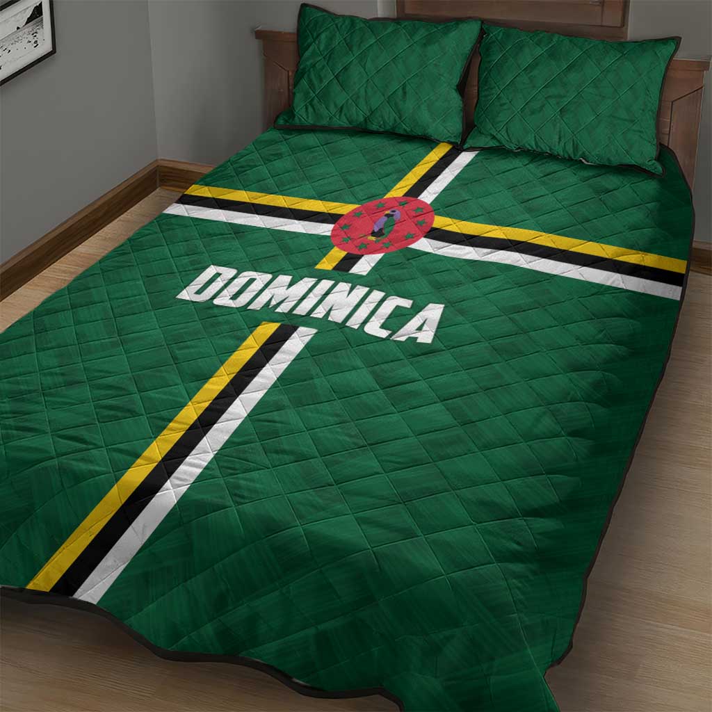 Football Dominica Quilt Bed Set Los Pericos Go Champions - Wonder Print Shop