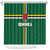 Football Dominica Shower Curtain Los Pericos Go Champions - Wonder Print Shop