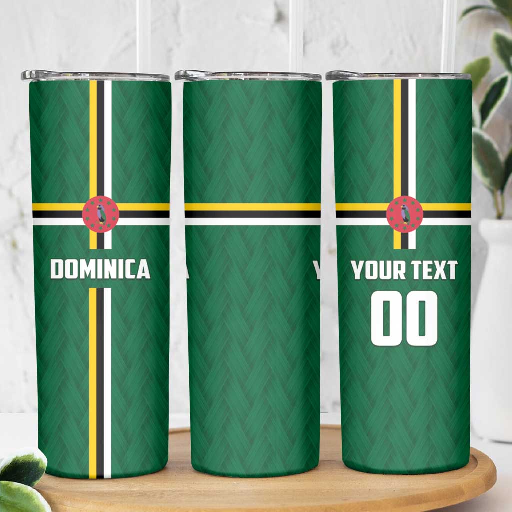 Custom Football Dominica Skinny Tumbler Los Pericos Go Champions - Wonder Print Shop