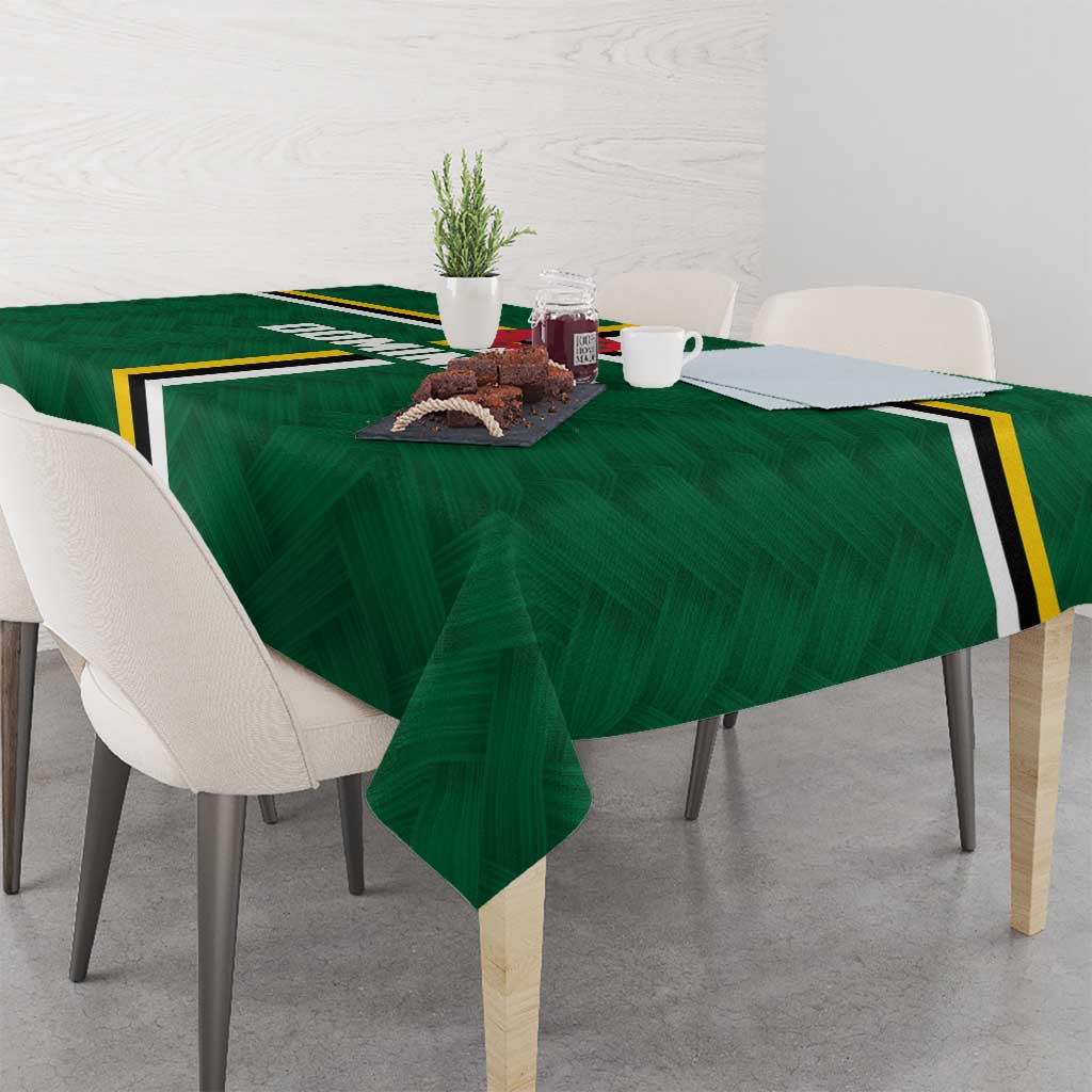 Football Dominica Tablecloth Los Pericos Go Champions - Wonder Print Shop