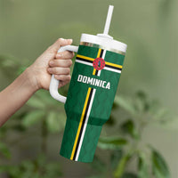 Custom Football Dominica Tumbler With Handle Los Pericos Go Champions - Wonder Print Shop