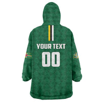 Custom Football Dominica Wearable Blanket Hoodie Los Pericos Go Champions - Wonder Print Shop