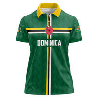 Custom Football Dominica Women Polo Shirt Los Pericos Go Champions - Wonder Print Shop