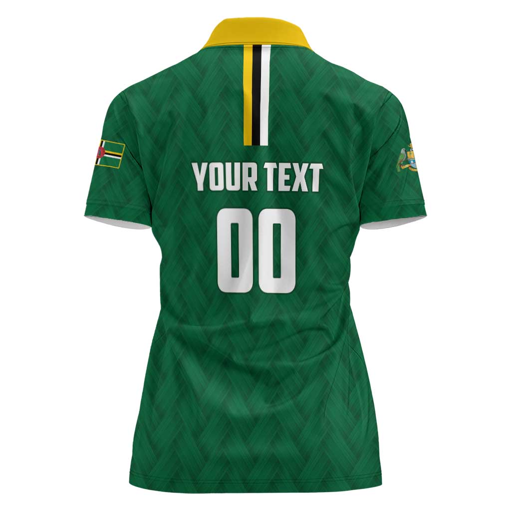 Custom Football Dominica Women Polo Shirt Los Pericos Go Champions - Wonder Print Shop