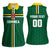 Custom Football Dominica Women Sleeveless Polo Shirt Los Pericos Go Champions - Wonder Print Shop