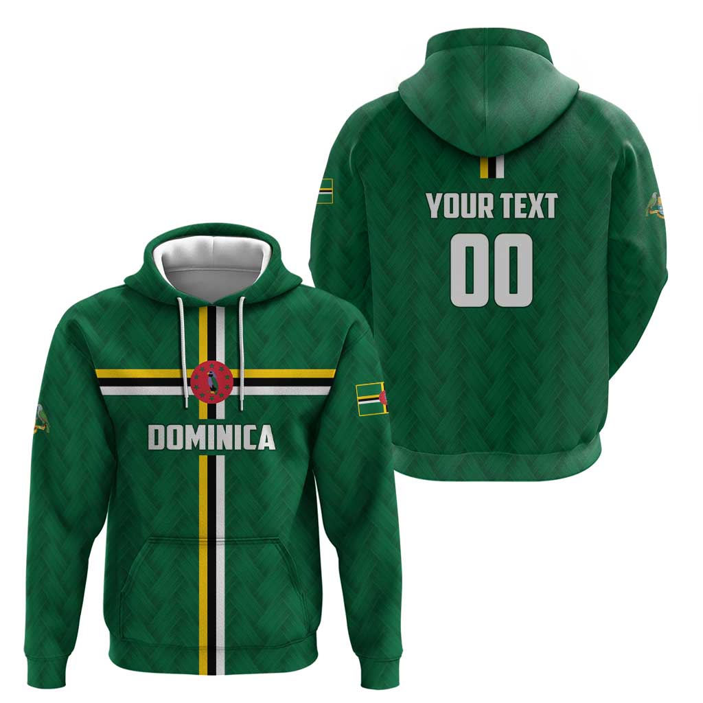 Custom Football Dominica Zip Hoodie Los Pericos Go Champions - Wonder Print Shop