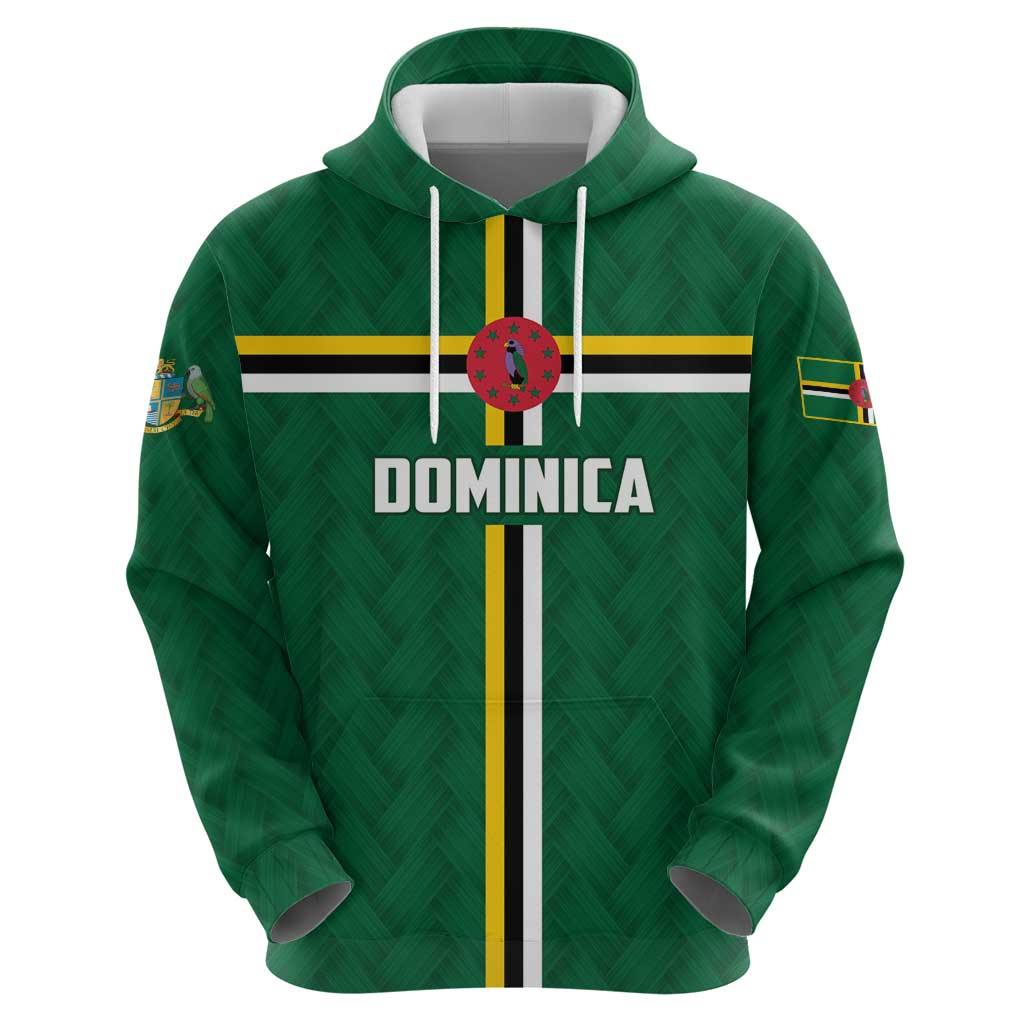 Custom Football Dominica Zip Hoodie Los Pericos Go Champions - Wonder Print Shop