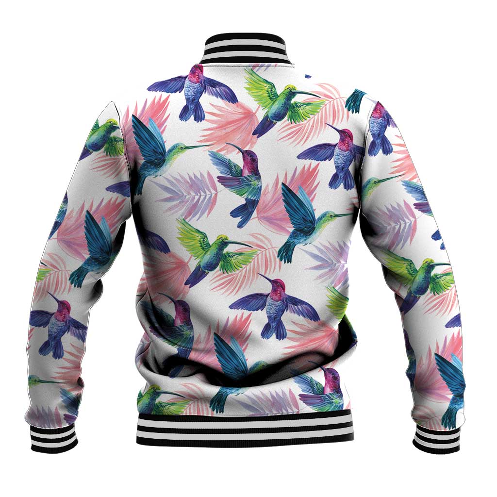 Hummingbirds Colorful Baseball Jacket Unique Stylized - Wonder Print Shop