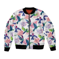 Hummingbirds Colorful Bomber Jacket Unique Stylized - Wonder Print Shop