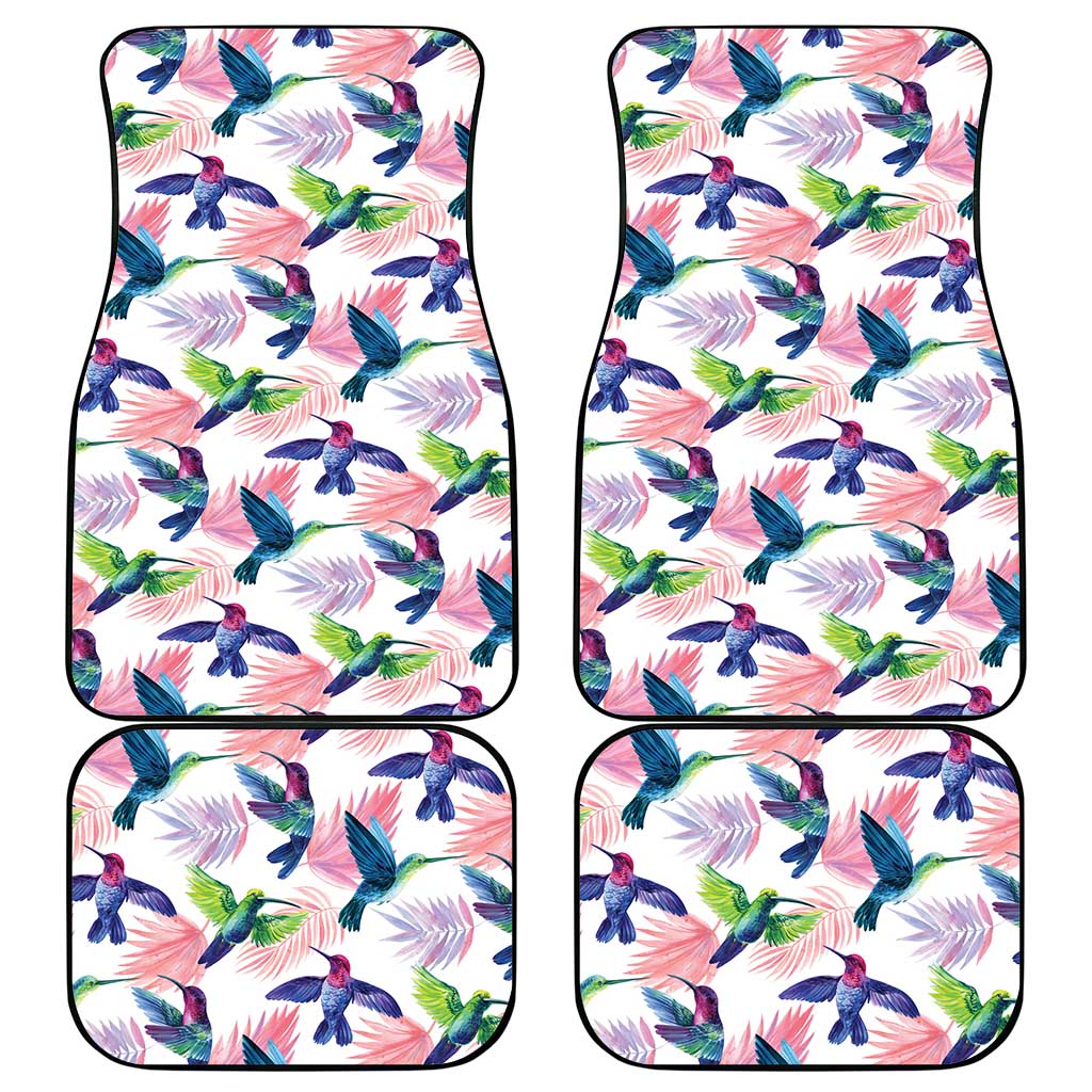 Hummingbirds Colorful Car Mats Unique Stylized - Wonder Print Shop