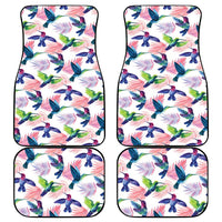 Hummingbirds Colorful Car Mats Unique Stylized - Wonder Print Shop