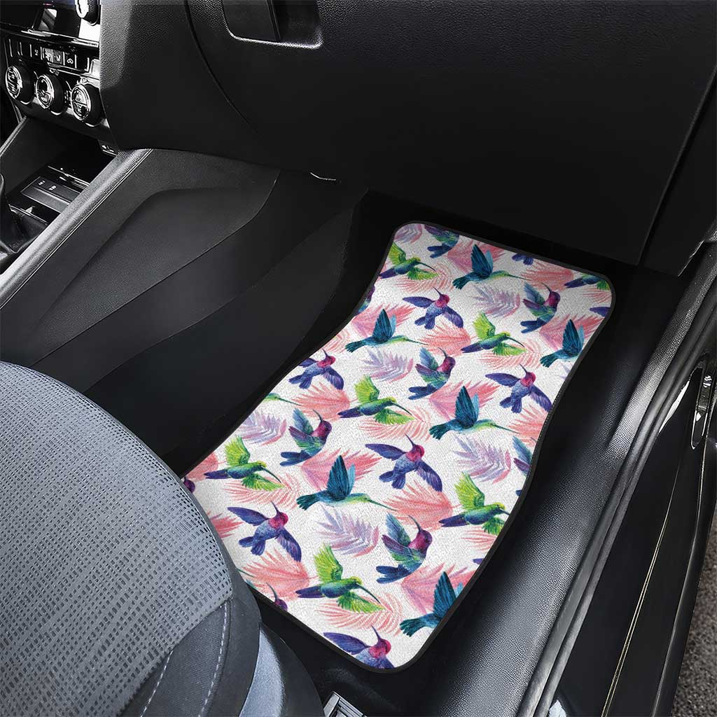 Hummingbirds Colorful Car Mats Unique Stylized - Wonder Print Shop