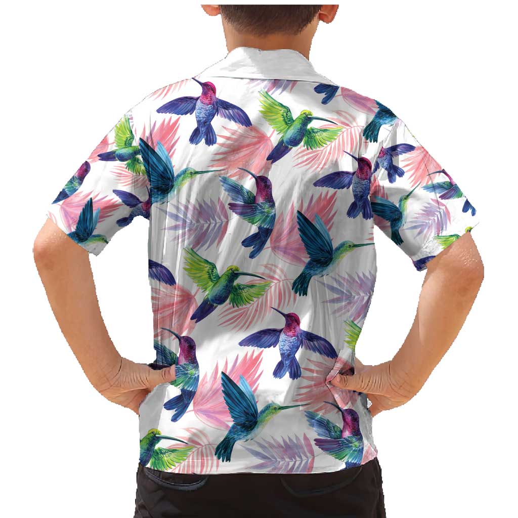Hummingbirds Colorful Family Matching Mermaid Dress and Hawaiian Shirt Unique Stylized - Wonder Print Shop