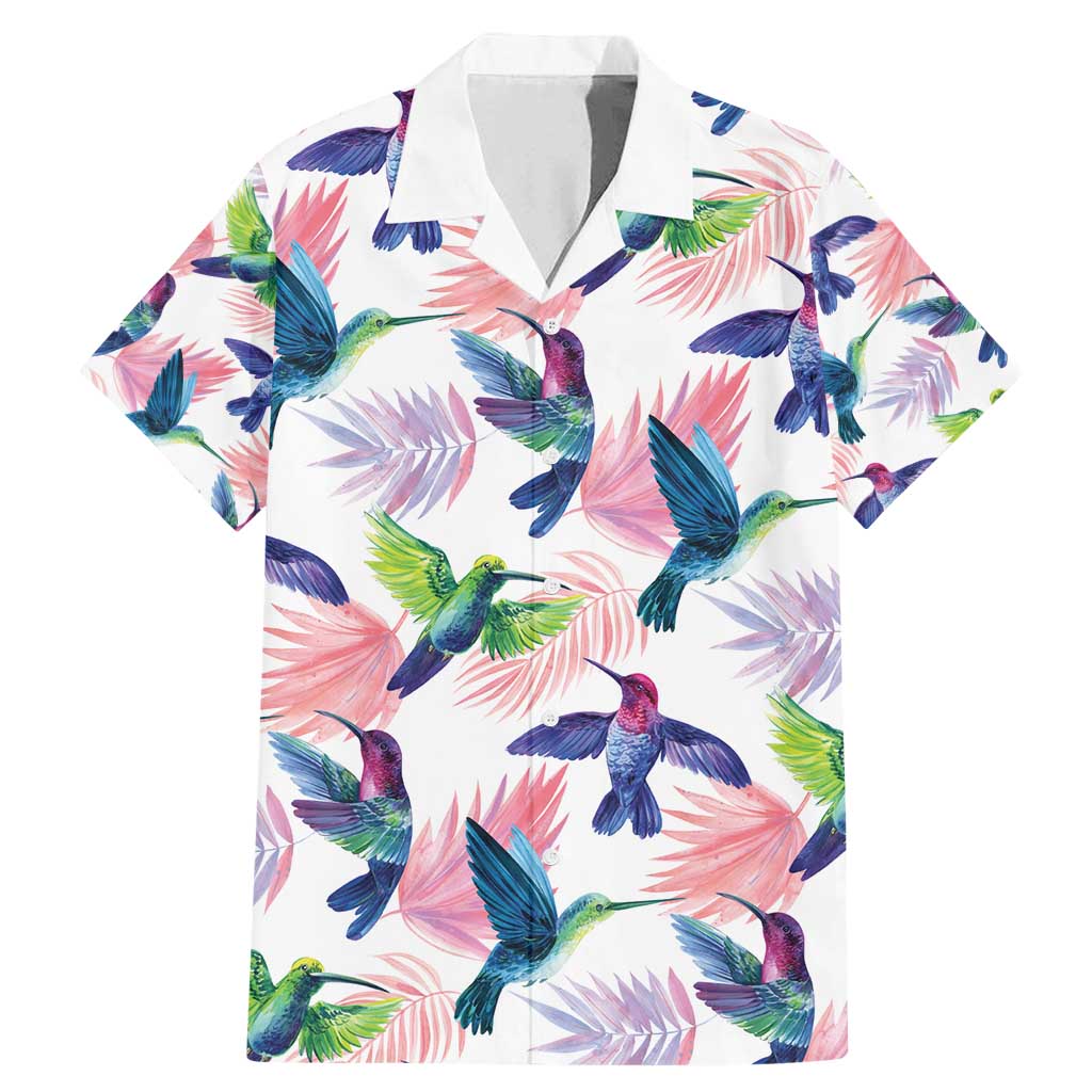 Hummingbirds Colorful Family Matching Mermaid Dress and Hawaiian Shirt Unique Stylized - Wonder Print Shop