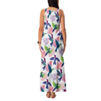Hummingbirds Colorful Family Matching Tank Maxi Dress and Hawaiian Shirt Unique Stylized - Wonder Print Shop