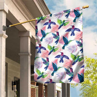 Hummingbirds Colorful Garden Flag Unique Stylized - Wonder Print Shop